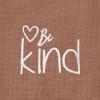 imageDALIX Be Kind Embroidered Cotton Relaxed Fit Short Sleeve Crewneck Tee Shirt WomenChestnut