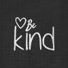 imageDALIX Be Kind Embroidered Cotton Relaxed Fit Short Sleeve Crewneck Tee Shirt WomenDark Gray