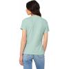 imageDALIX Be Kind Embroidered Cotton Relaxed Fit Short Sleeve Crewneck Tee Shirt WomenDusty Blue