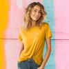 imageDALIX Be Kind Embroidered Cotton Relaxed Fit Short Sleeve Crewneck Tee Shirt WomenGold