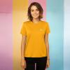 imageDALIX Be Kind Embroidered Cotton Relaxed Fit Short Sleeve Crewneck Tee Shirt WomenGold