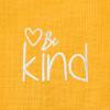 imageDALIX Be Kind Embroidered Cotton Relaxed Fit Short Sleeve Crewneck Tee Shirt WomenGold