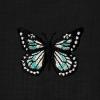 imageDALIX Butterfly Embroidered Cotton Relaxed Fit Short Sleeve Crewneck Tee Shirt WomenBlack