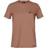 imageDALIX Butterfly Embroidered Cotton Relaxed Fit Short Sleeve Crewneck Tee Shirt WomenChestnut