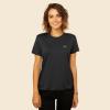 imageDALIX Butterfly Embroidered Cotton Relaxed Fit Short Sleeve Crewneck Tee Shirt WomenDark Gray