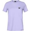 imageDALIX Butterfly Embroidered Cotton Relaxed Fit Short Sleeve Crewneck Tee Shirt WomenDark Lavender