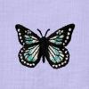 imageDALIX Butterfly Embroidered Cotton Relaxed Fit Short Sleeve Crewneck Tee Shirt WomenDark Lavender