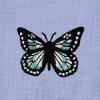 imageDALIX Butterfly Embroidered Cotton Relaxed Fit Short Sleeve Crewneck Tee Shirt WomenLavender Blue