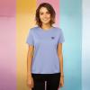 imageDALIX Butterfly Embroidered Cotton Relaxed Fit Short Sleeve Crewneck Tee Shirt WomenLavender Blue