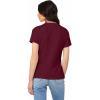 imageDALIX Butterfly Embroidered Cotton Relaxed Fit Short Sleeve Crewneck Tee Shirt WomenMaroon