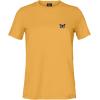 imageDALIX Butterfly Embroidered Cotton Relaxed Fit Short Sleeve Crewneck Tee Shirt WomenMustard