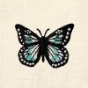 imageDALIX Butterfly Embroidered Cotton Relaxed Fit Short Sleeve Crewneck Tee Shirt WomenNatural