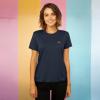 imageDALIX Butterfly Embroidered Cotton Relaxed Fit Short Sleeve Crewneck Tee Shirt WomenNavy Blue