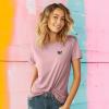 imageDALIX Butterfly Embroidered Cotton Relaxed Fit Short Sleeve Crewneck Tee Shirt WomenOrchid Purple
