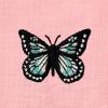 imageDALIX Butterfly Embroidered Cotton Relaxed Fit Short Sleeve Crewneck Tee Shirt WomenPink