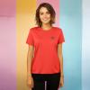 imageDALIX Butterfly Embroidered Cotton Relaxed Fit Short Sleeve Crewneck Tee Shirt WomenPoppy Red