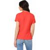 imageDALIX Butterfly Embroidered Cotton Relaxed Fit Short Sleeve Crewneck Tee Shirt WomenPoppy Red