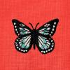 imageDALIX Butterfly Embroidered Cotton Relaxed Fit Short Sleeve Crewneck Tee Shirt WomenPoppy Red