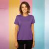 imageDALIX Butterfly Embroidered Cotton Relaxed Fit Short Sleeve Crewneck Tee Shirt WomenPurple