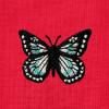 imageDALIX Butterfly Embroidered Cotton Relaxed Fit Short Sleeve Crewneck Tee Shirt WomenRed