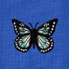 imageDALIX Butterfly Embroidered Cotton Relaxed Fit Short Sleeve Crewneck Tee Shirt WomenRoyal Blue