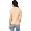 imageDALIX Butterfly Embroidered Cotton Relaxed Fit Short Sleeve Crewneck Tee Shirt WomenSand
