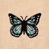 imageDALIX Butterfly Embroidered Cotton Relaxed Fit Short Sleeve Crewneck Tee Shirt WomenSand
