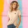 imageDALIX Butterfly Embroidered Cotton Relaxed Fit Short Sleeve Crewneck Tee Shirt WomenSand