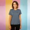 imageDALIX Butterfly Embroidered Cotton Relaxed Fit Short Sleeve Crewneck Tee Shirt WomenVintage Navy