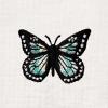 imageDALIX Butterfly Embroidered Cotton Relaxed Fit Short Sleeve Crewneck Tee Shirt WomenVintage White