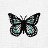 imageDALIX Butterfly Embroidered Cotton Relaxed Fit Short Sleeve Crewneck Tee Shirt WomenWhite