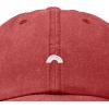 imageDALIX Lil Rainbow Embroidered Cotton Cap Summer Outdoor Dad Hat WomensWashed Red