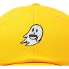 imageDALIX SpookeaLatte Ghost Cap Embroidered Coffee Cotton Baseball Hat Mens WomensGold