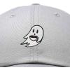 imageDALIX SpookeaLatte Ghost Cap Embroidered Coffee Cotton Baseball Hat Mens WomensGray