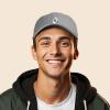 imageDALIX SpookeaLatte Ghost Cap Embroidered Coffee Cotton Baseball Hat Mens WomensGray