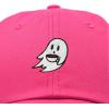 imageDALIX SpookeaLatte Ghost Cap Embroidered Coffee Cotton Baseball Hat Mens WomensHot Pink