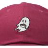 imageDALIX SpookeaLatte Ghost Cap Embroidered Coffee Cotton Baseball Hat Mens WomensMaroon