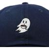 imageDALIX SpookeaLatte Ghost Cap Embroidered Coffee Cotton Baseball Hat Mens WomensNavy Blue