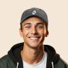 imageDALIX SpookeaLatte Ghost Cap Embroidered Coffee Cotton Baseball Hat Mens WomensWashed Black