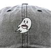 imageDALIX SpookeaLatte Ghost Cap Embroidered Coffee Cotton Baseball Hat Mens WomensWashed Black