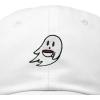 imageDALIX SpookeaLatte Ghost Cap Embroidered Coffee Cotton Baseball Hat Mens WomensWhite