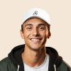 imageDALIX SpookeaLatte Ghost Cap Embroidered Coffee Cotton Baseball Hat Mens WomensWhite