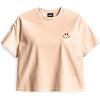 imageDALIX Smile Face Boxy Short Sleeve Tee Relaxed Summer Cotton Garment Dyed WomensPeach