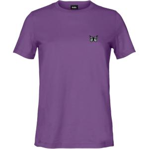 imageDALIX Butterfly Embroidered Cotton Relaxed Fit Short Sleeve Crewneck Tee Shirt WomenPurple
