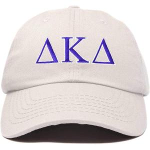 imageDALIX Delta Kappa Delta Sorority Hat Womens Greek Letters Embroidered Baseball CapBeige