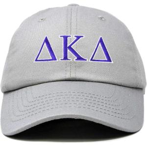 imageDALIX Delta Kappa Delta Sorority Hat Womens Greek Letters Embroidered Baseball CapGray