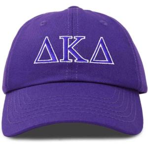 imageDALIX Delta Kappa Delta Sorority Hat Womens Greek Letters Embroidered Baseball CapPurple
