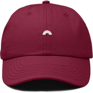 imageDALIX Lil Rainbow Embroidered Cotton Cap Summer Outdoor Dad Hat WomensMaroon