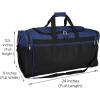 imageDALIX 25quot Extra Large Vacation Travel Duffle Bag Black Grey Navy Blue Red CamoNavy Blue
