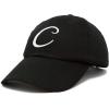 imageDALIX Initial Hat Letter C Womens Baseball Cap Monogram Cursive EmbroiderBlack